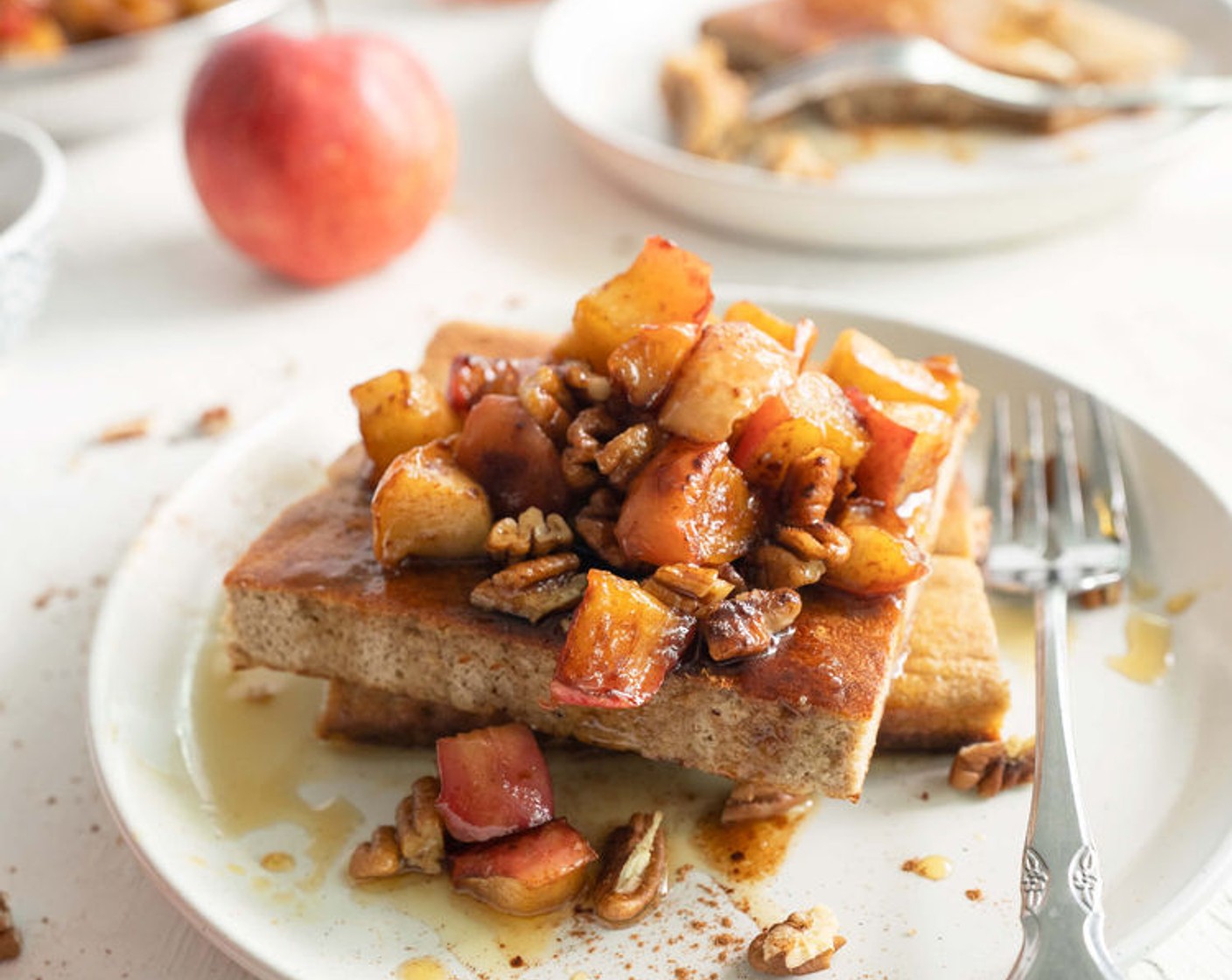 Baked Apple Cinnamon Pancakes