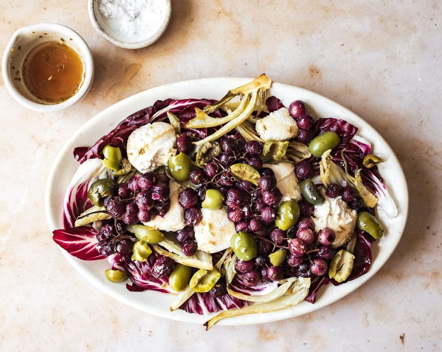 Roasted Grape, Fennel & Radicchio Salad