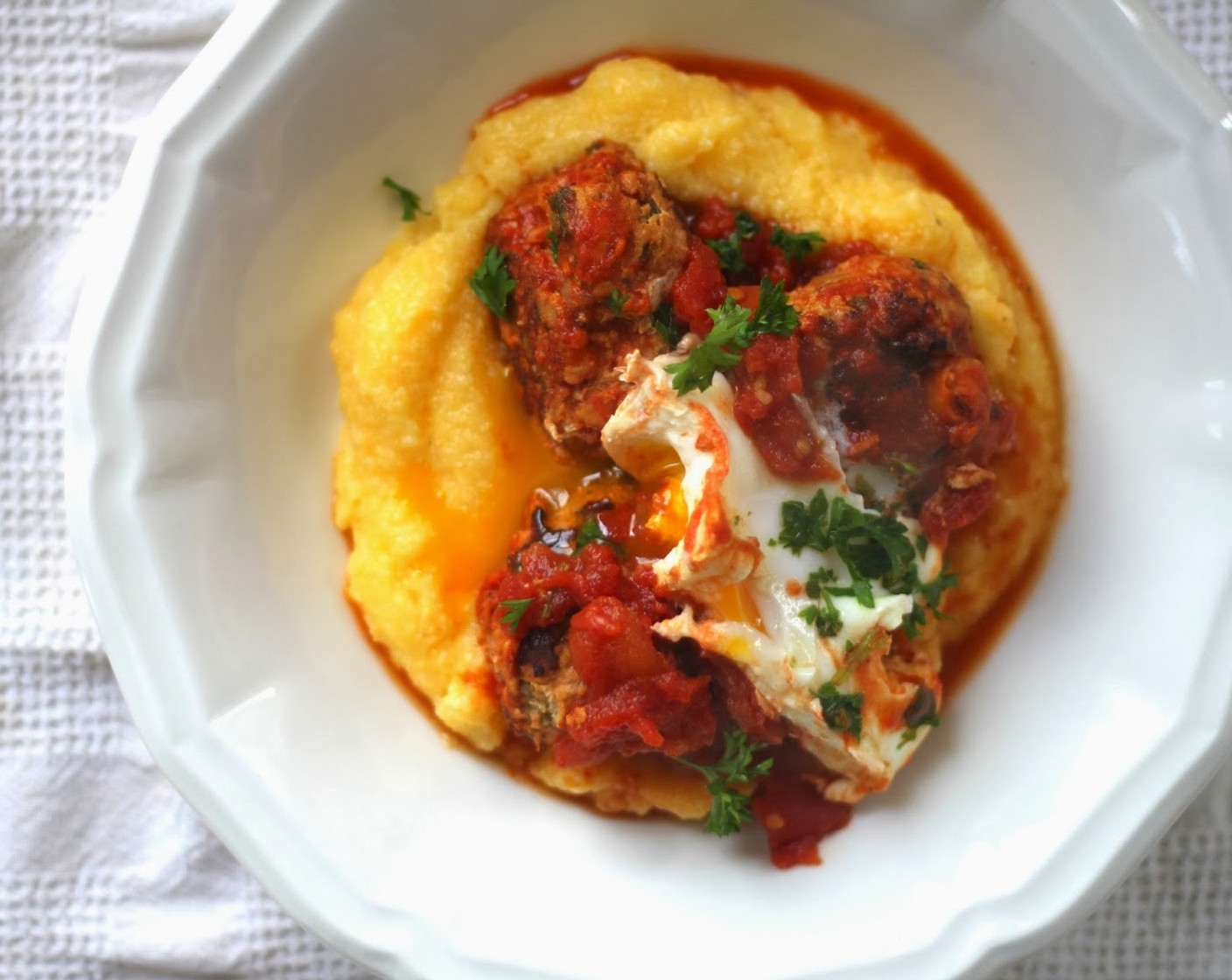 Shakshouka with Turkey Meatballs