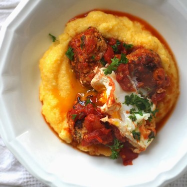 Shakshouka with Turkey Meatballs Recipe | SideChef