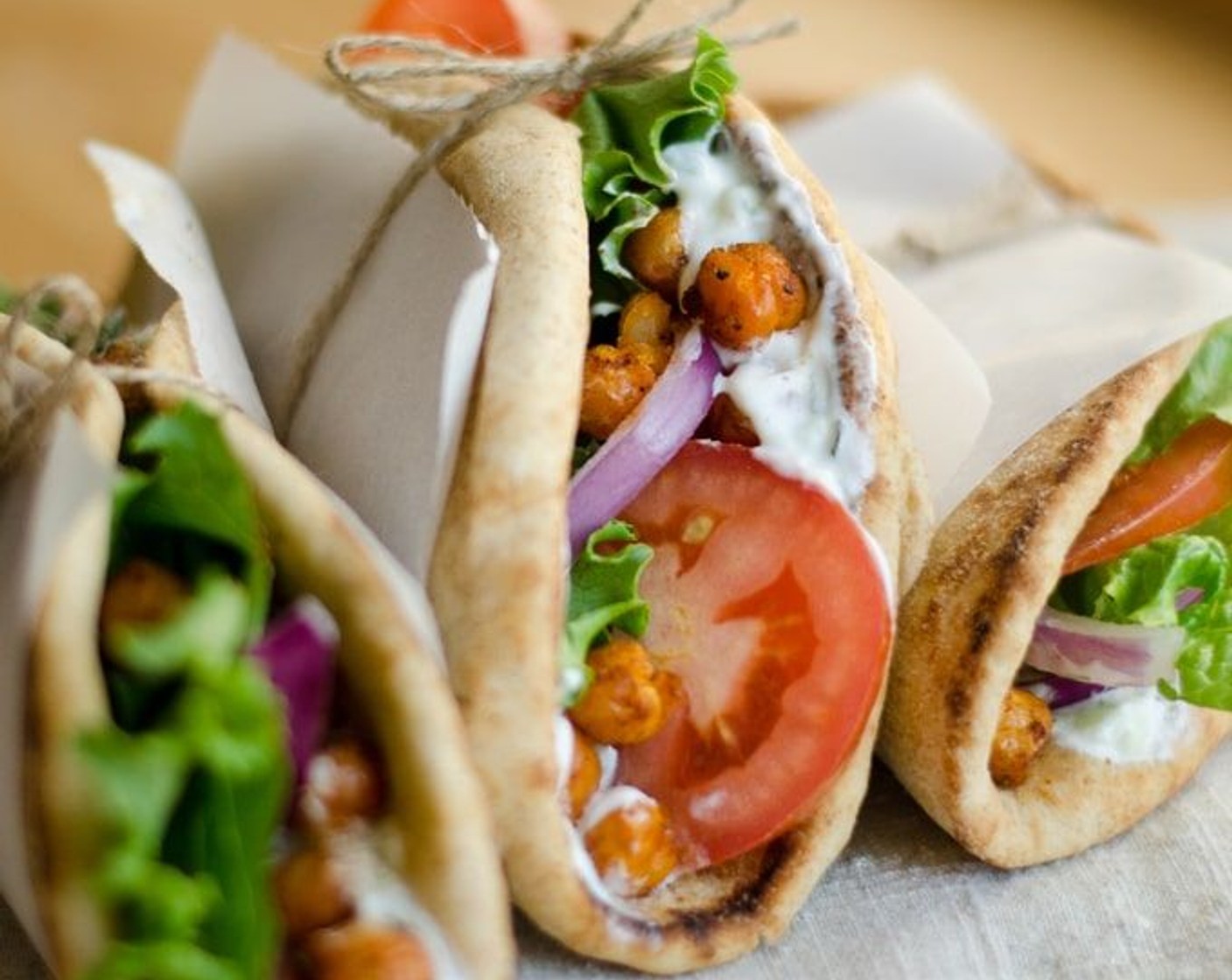 Roasted Chickpea Gyros