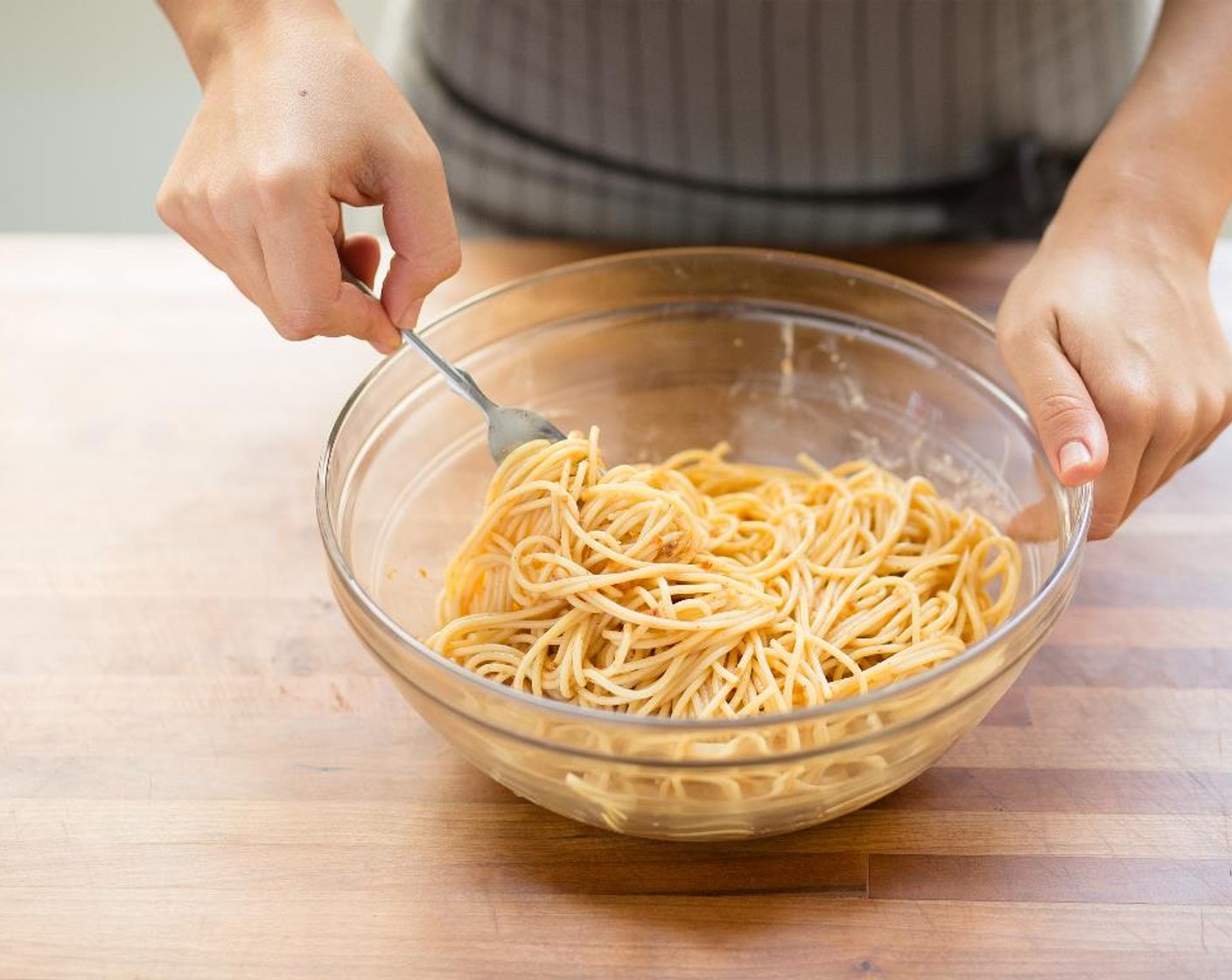 step 7 Add the pasta and toss until well coated.