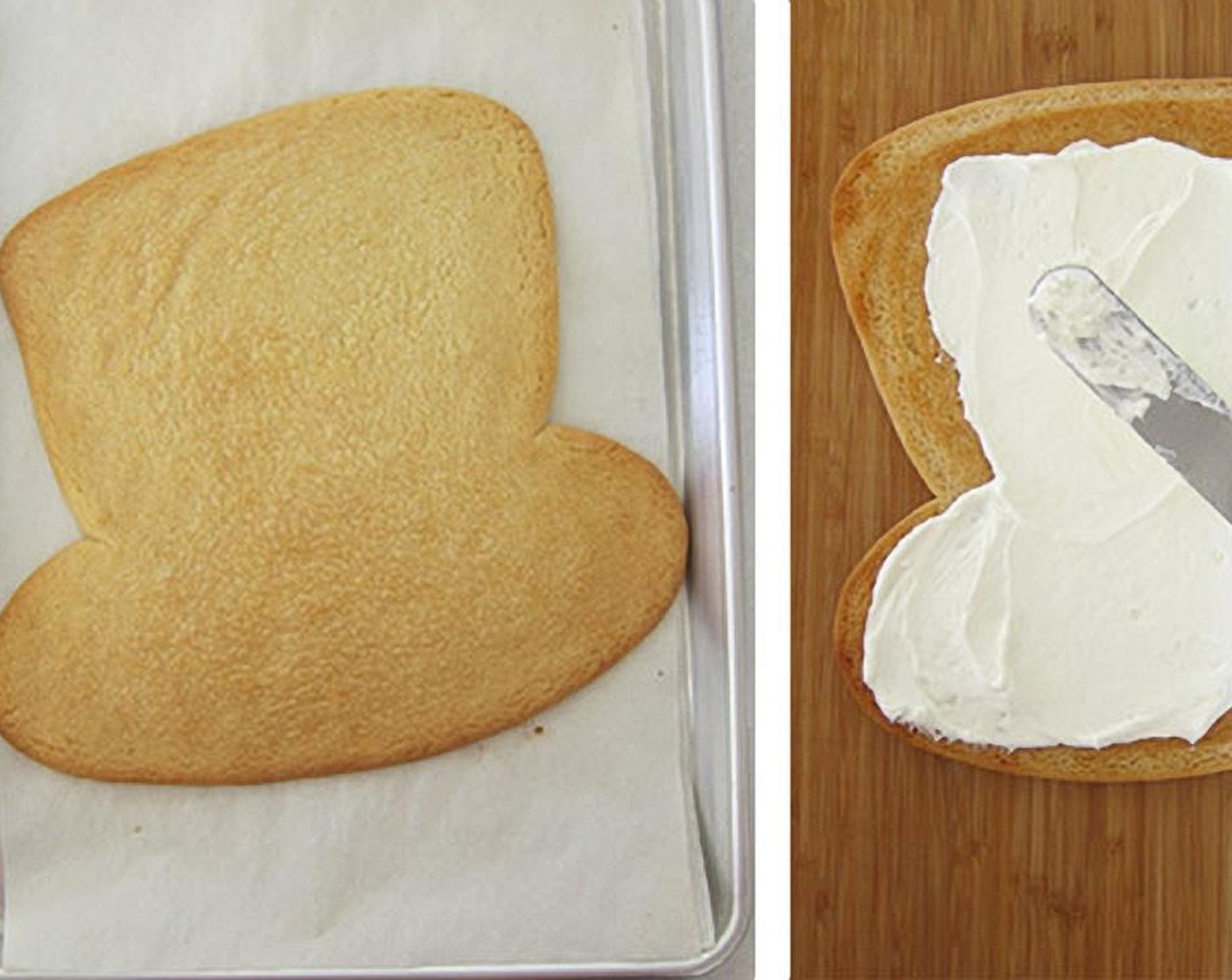 step 4 Move refrigerated cookie to baking sheet by lifting up the parchment paper and sliding it on the pan. Bake for 14-18 minutes until golden brown. Cool completely then move onto serving platter or nice cutting board.