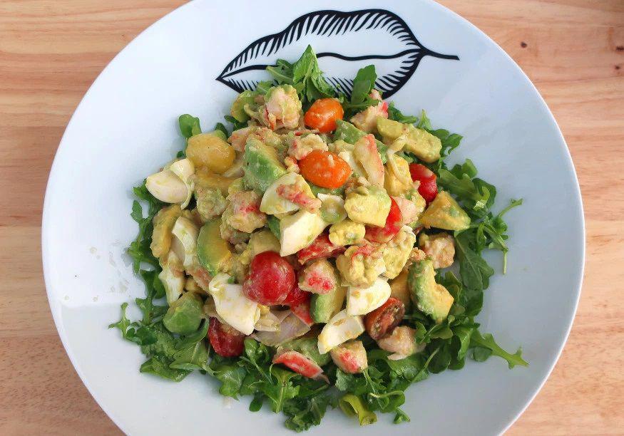 Crabmeat salad in Honey Mustard Vinaigrette