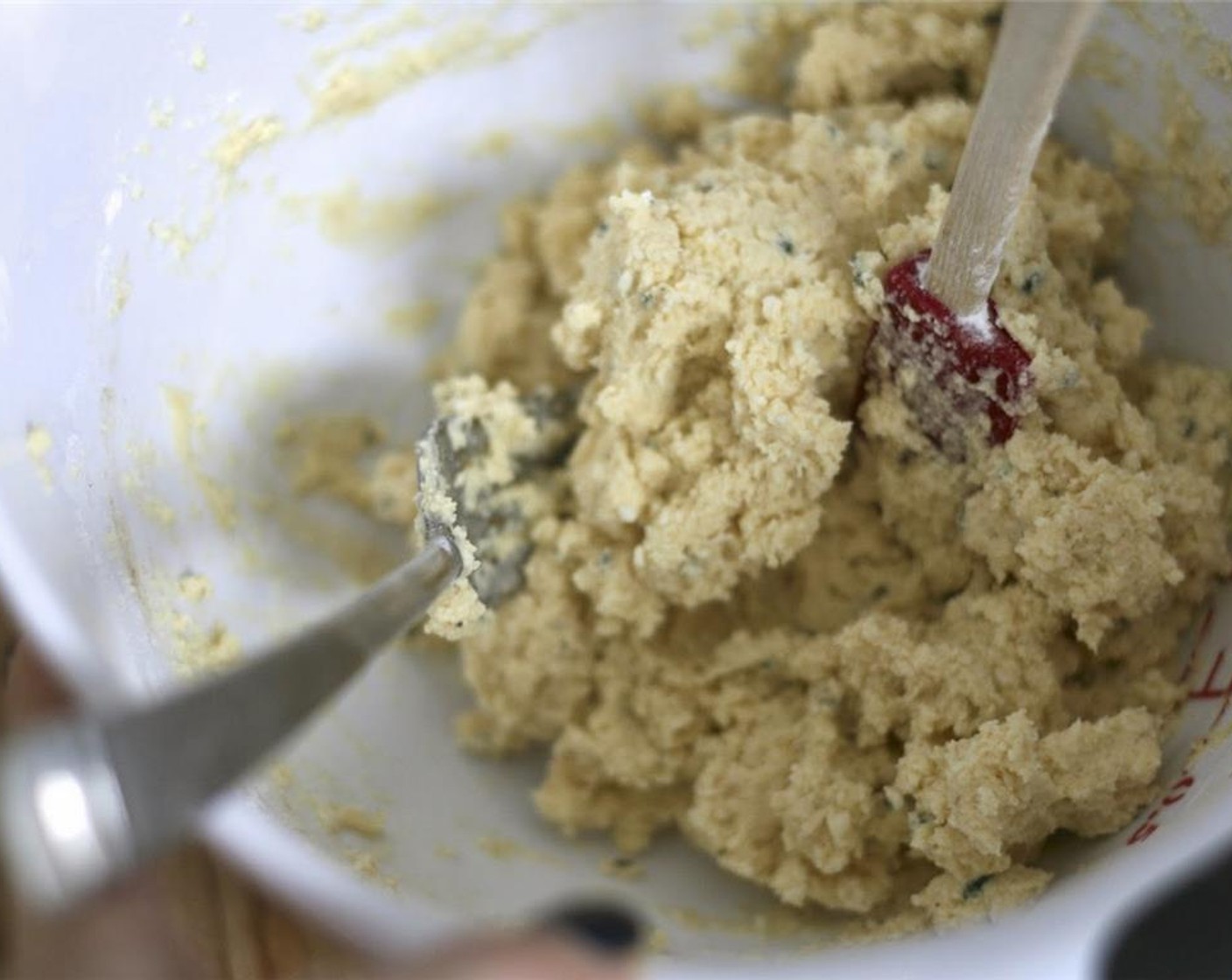 step 4 Add Gluten-Free All-Purpose Flour (1 cup), a couple tablespoons at a time, until you have a slightly tacky dough.