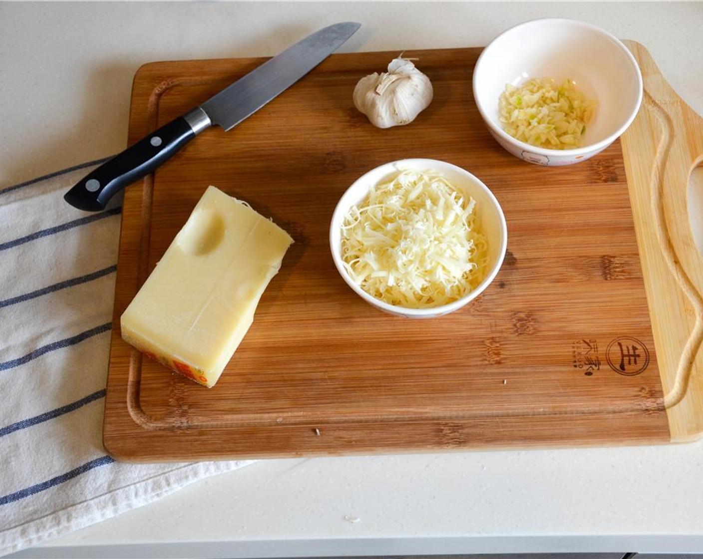 step 4 Shred the Emmental Cheese (1 2/3 cups).