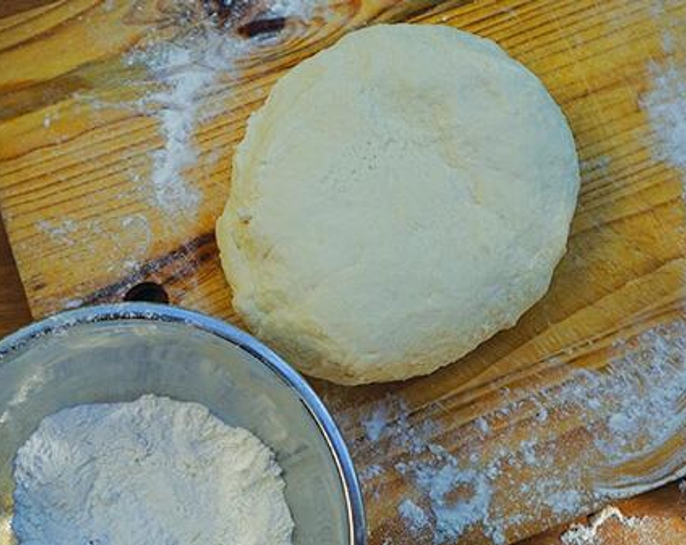 step 1 Into a mixing bowl, add and mix the Water (3 cups), Instant Dry Yeast (1/2 Tbsp), and Sea Salt (1 1/2 Tbsp). Then add in the All-Purpose Flour (8 cups) a little bit at a time. Mix everything together using your hands. Continue to mix your dough together by sprinkling some leftover flour on top.