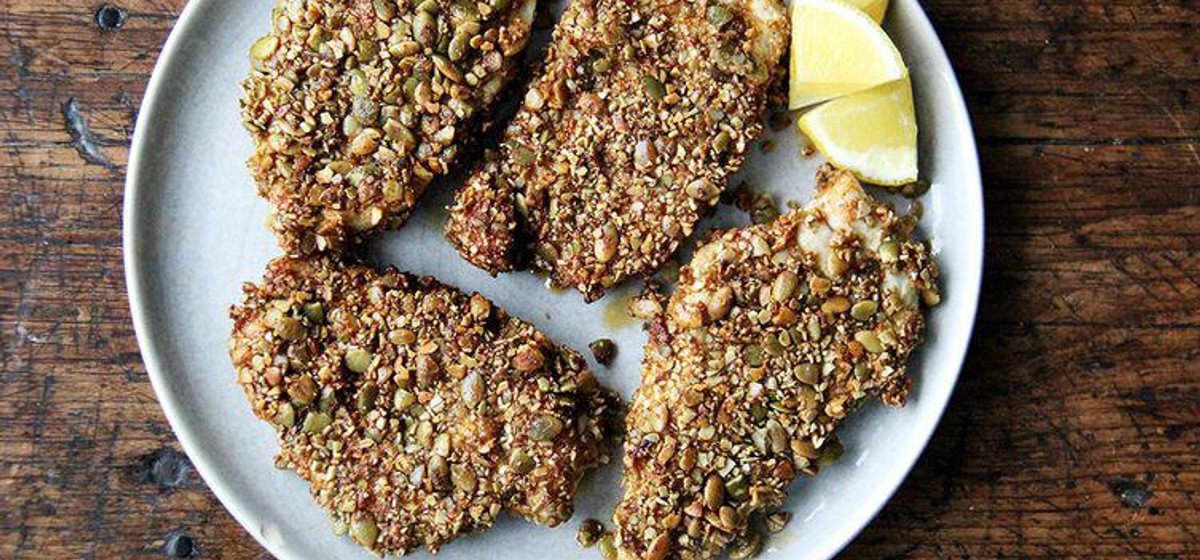 Pepita-Crusted Chicken Cutlets Recipe | SideChef