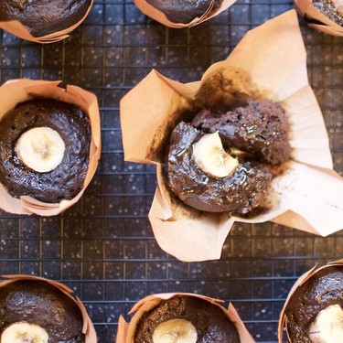 Dark Cocoa Banana Muffins Recipe | SideChef