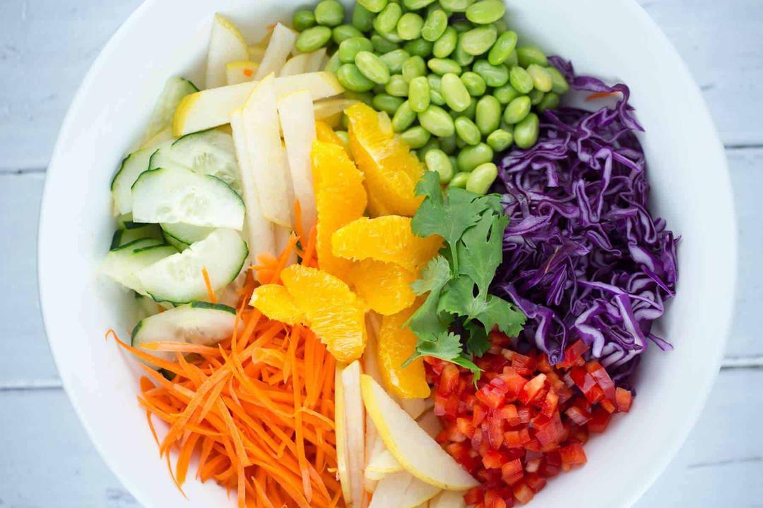 asian pear salad with orange ginger dressing Baby Bok Choy Salad with Ginger Orange Dressing