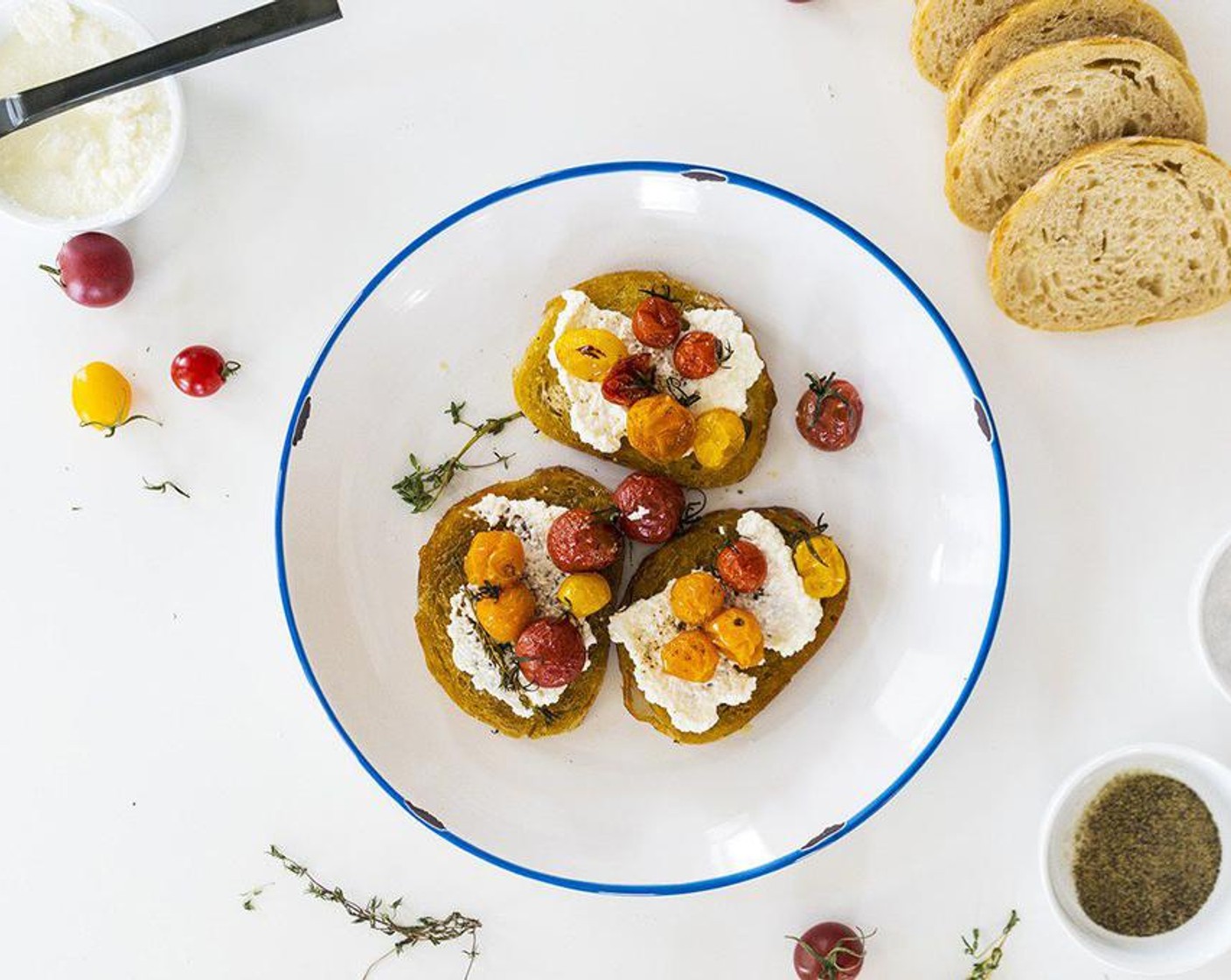 End of Summer Tomato Crostini