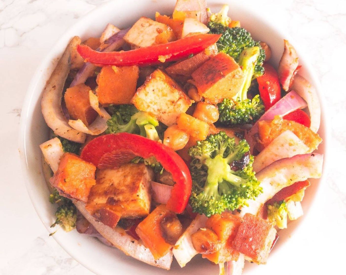 Vegan Sriracha Tofu Stir Fry