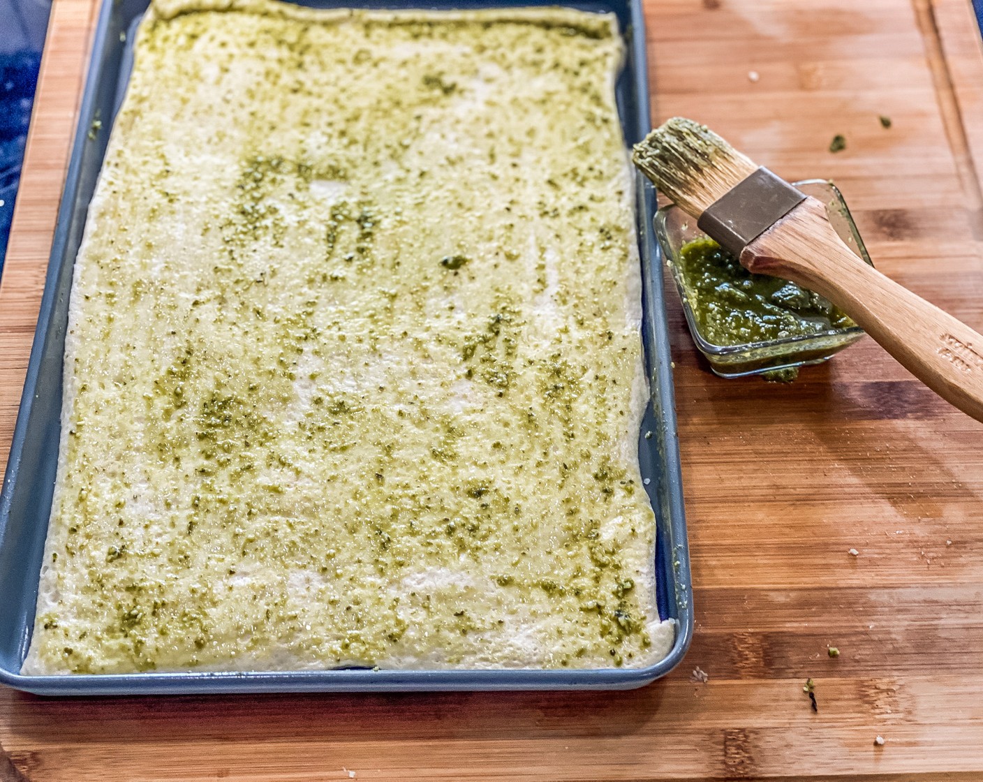 step 4 Bake in the oven for 8 minutes.