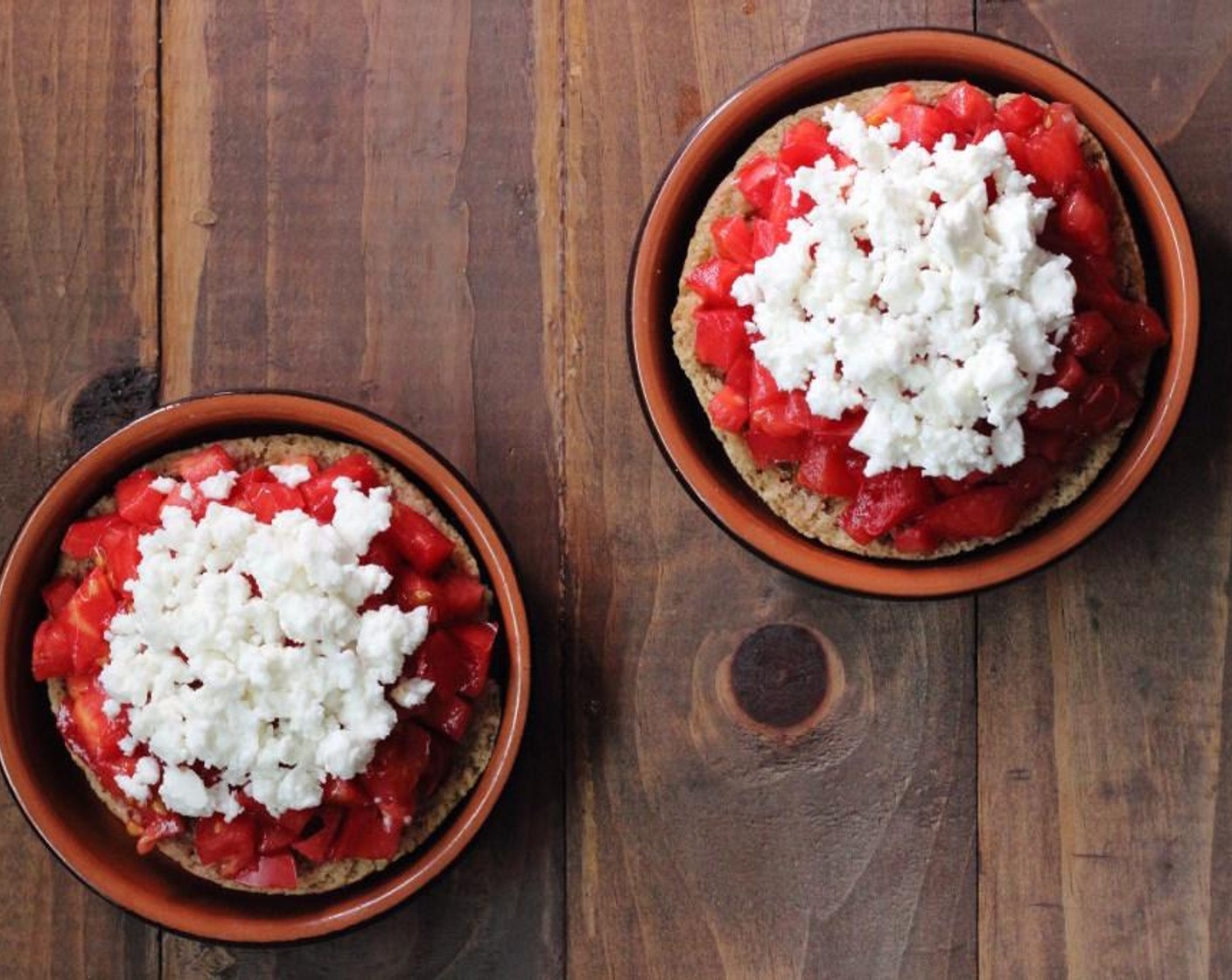 step 3 Sprinkle Feta Cheese (1/4 cup) on top of tomatoes.