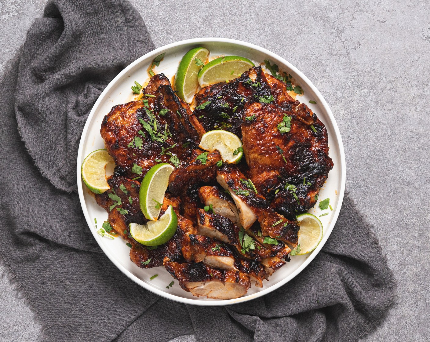 Spicy Garlic Lime Chicken Thighs