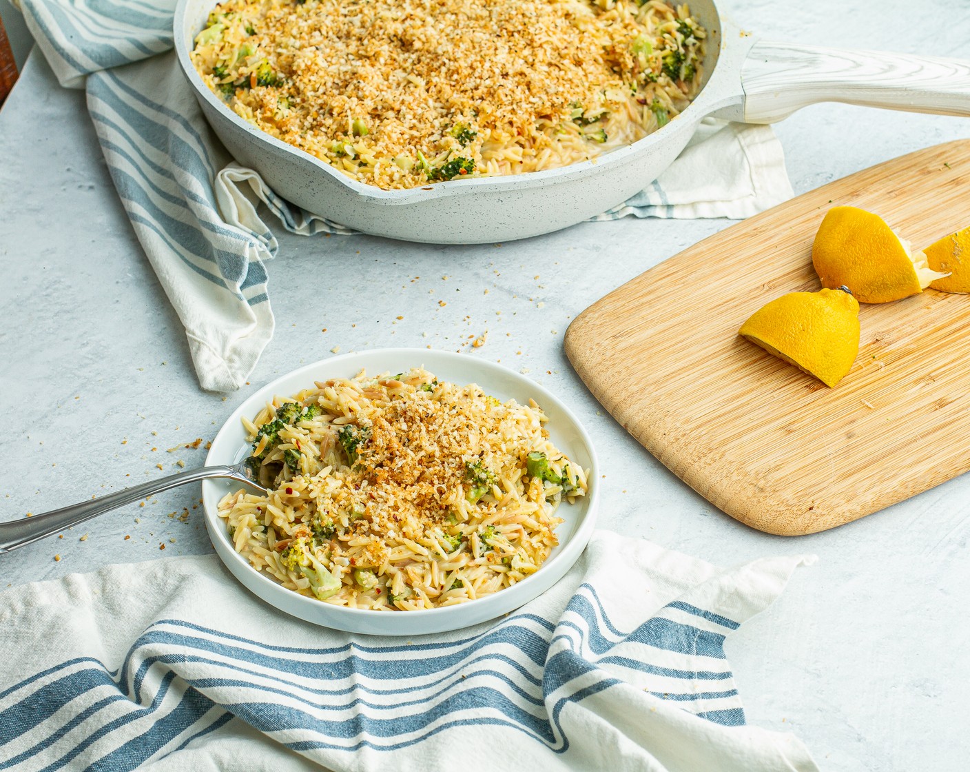 Creamy Broccoli & Cheese Orzo