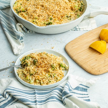Creamy Broccoli & Cheese Orzo Recipe | SideChef