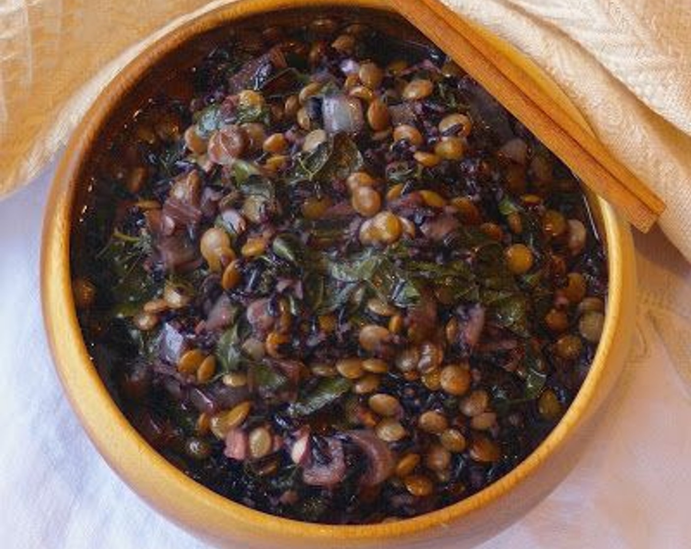 Moroccan Spiced Lentils and Black Rice