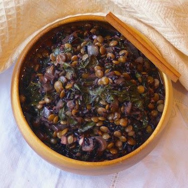 Moroccan Spiced Lentils and Black Rice Recipe | SideChef