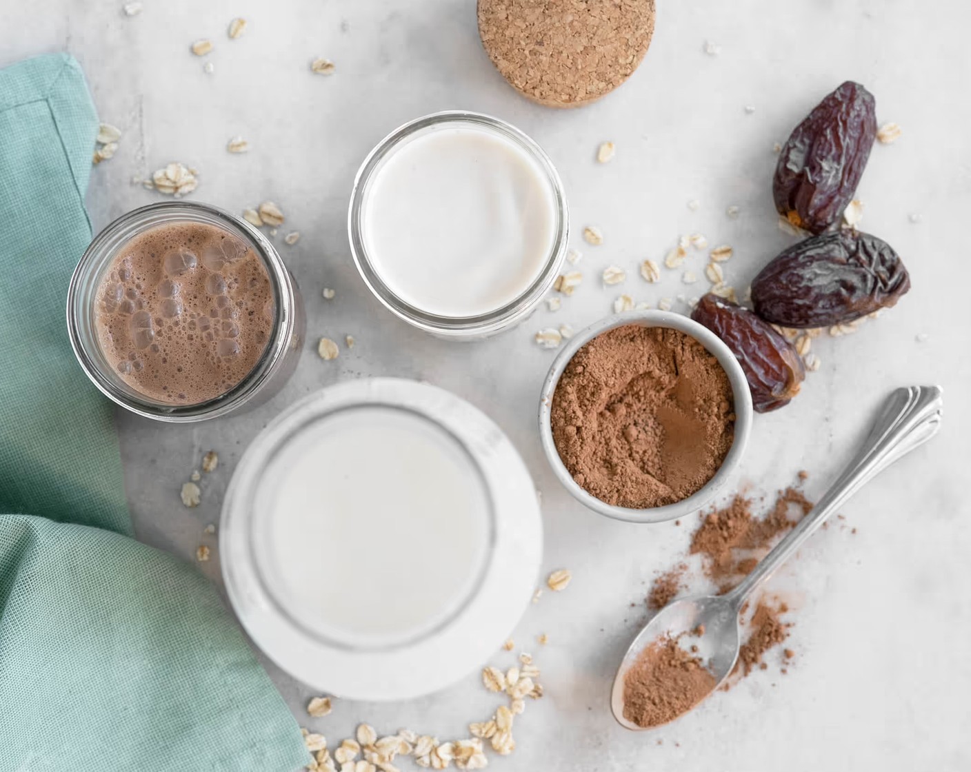 step 4 If you're making chocolate milk, add the Raw Cacao Powder (1/2 cup) after you've strained the oat pulp. Pop the oat milk back into the blender, add raw cacao powder and blend until combined and creamy.