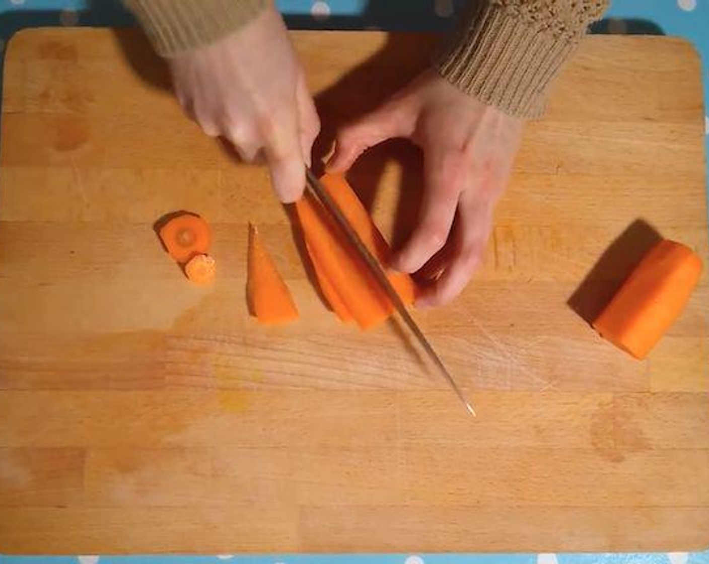 step 2 Julienne the Carrot (3/4 cup).