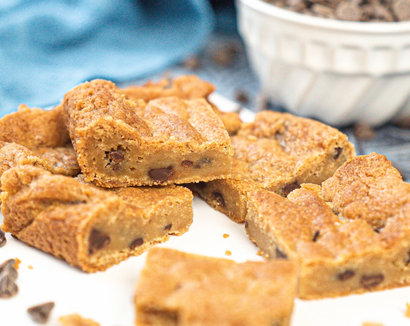 Easy Vegan Chocolate Chip Cookie Squares