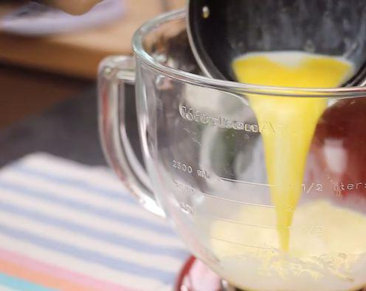 step 1 In a mixing bowl, stir in Water (2 Tbsp), Milk (3/4 cup), Unsalted Butter (3 Tbsp), Vanilla Extract (1 tsp), Granulated Sugar (3 Tbsp),  Instant Dry Yeast (1/2 Tbsp), and Egg (1) together.