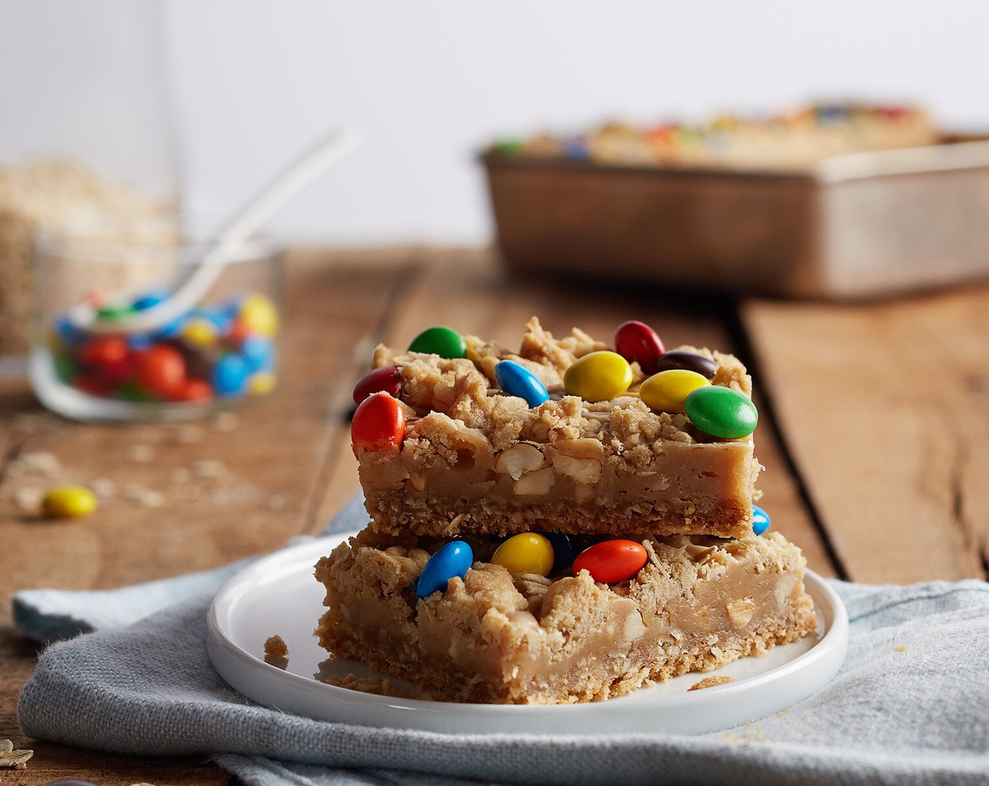 Chewy Peanut Butter Oatmeal Bars