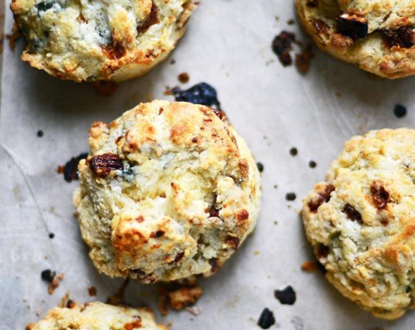 Honey Roasted Pecan and Blue Cheese Biscuits