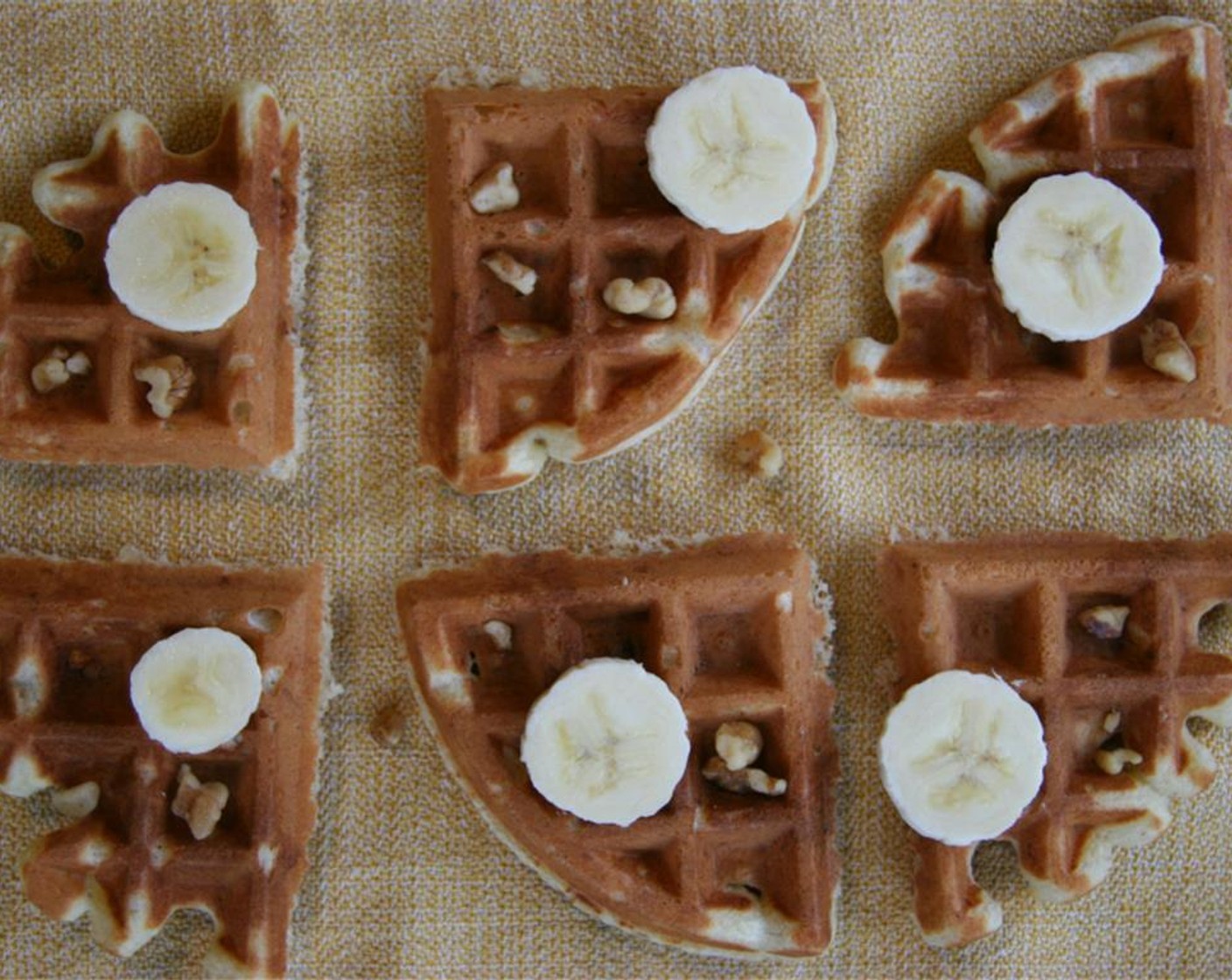 step 3 Scoop batter onto the center of the hot waffle iron. I used 1/2 cup for my waffle iron. Close lid and let cook according to your waffle iron instructions.