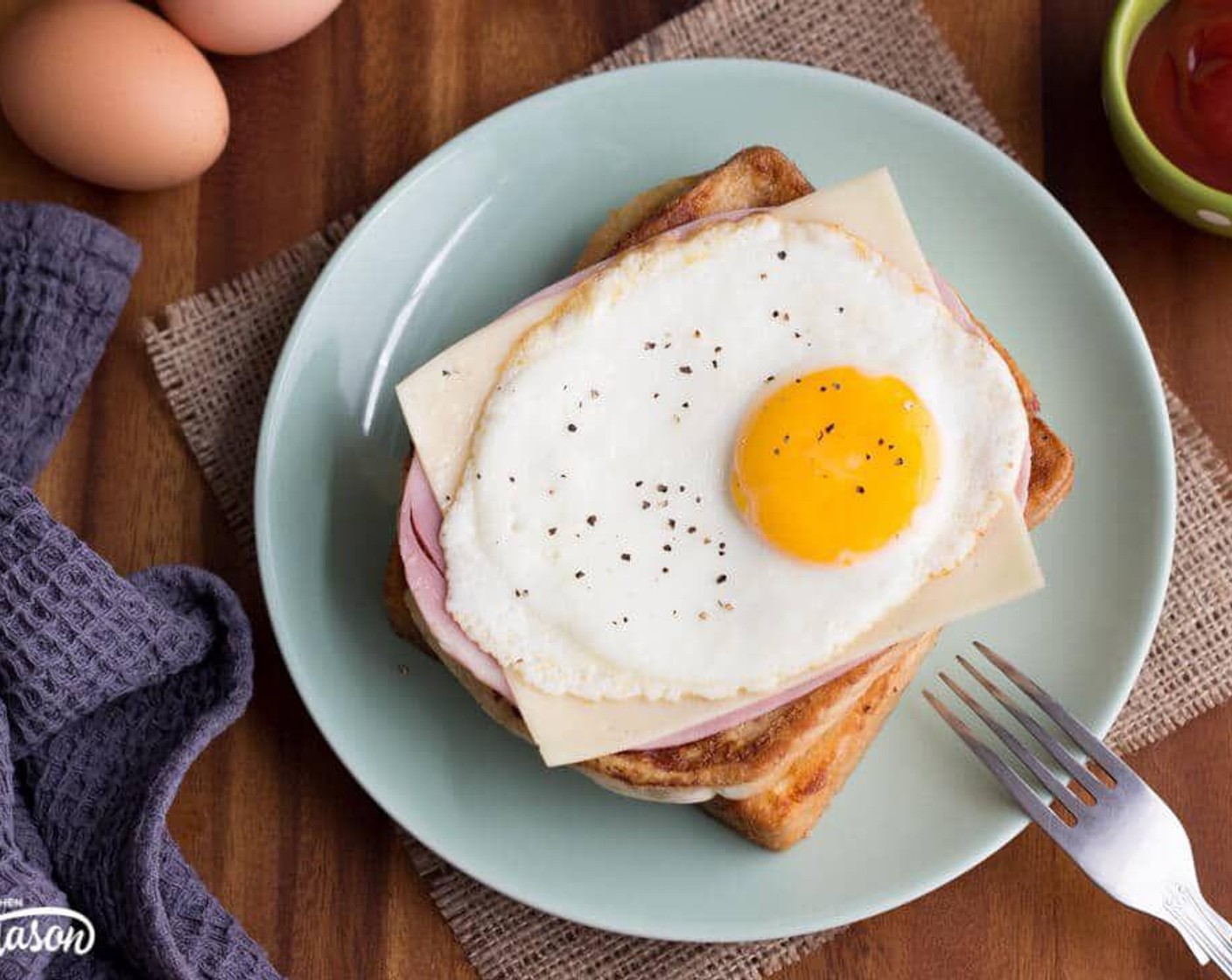 Heavenly Ham Egg & Cheese French Toast