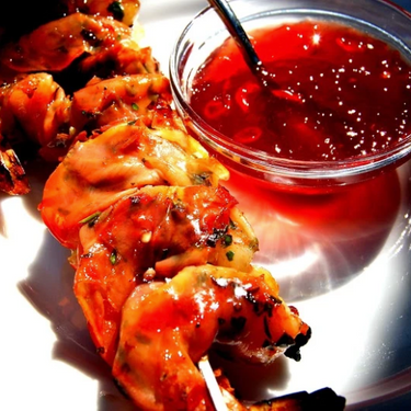 Grilled Shrimp with Muscadine Grape Glaze Recipe | SideChef