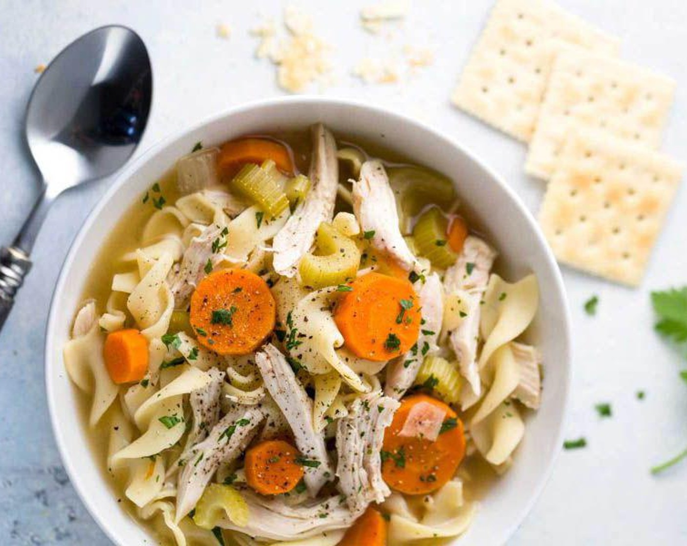 Easy Slow Cooker Chicken Noodle Soup