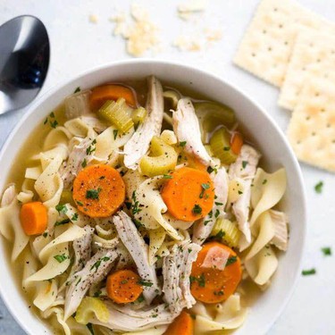 Easy Slow Cooker Chicken Noodle Soup Recipe | SideChef