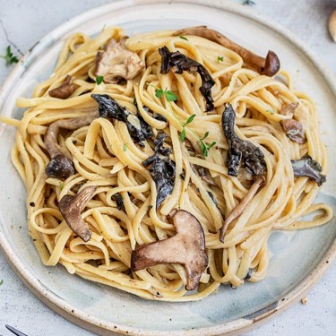 Vegan Wild Mushrooms Pasta with Truffle Oil Recipe | SideChef
