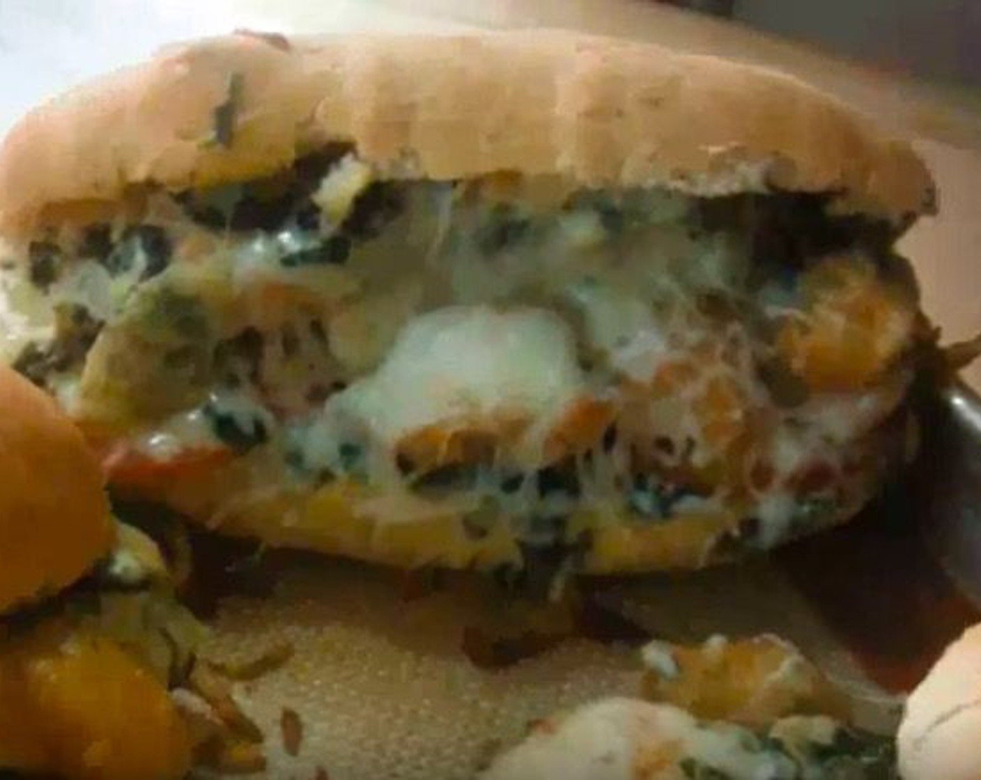 Easy Chicken and Spinach Subs
