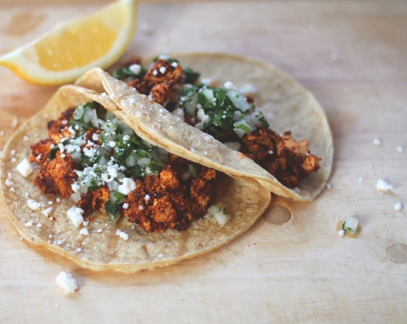 Tofu Chorizo ("Soyrizo") Tacos