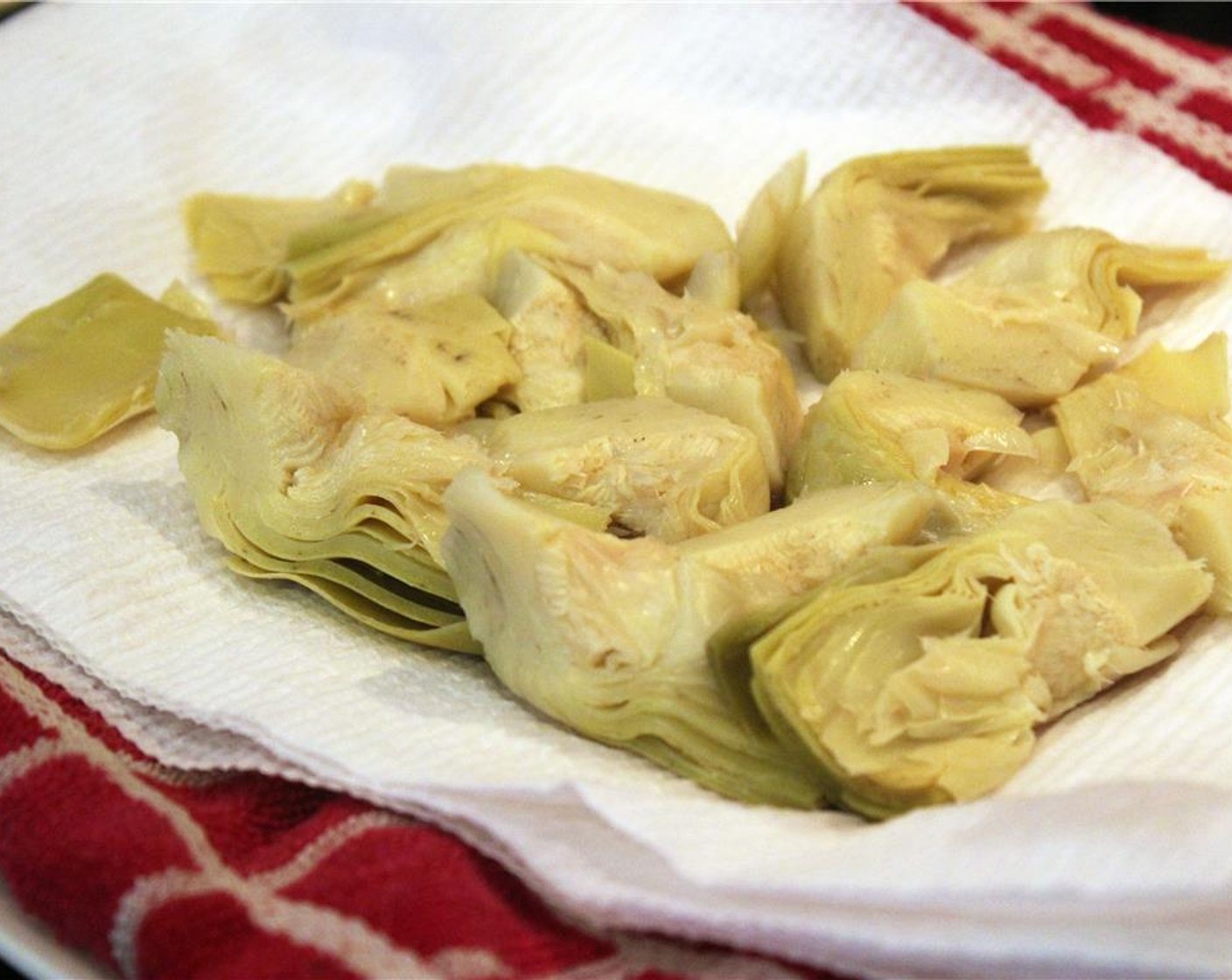 step 6 Chop the Artichoke Hearts.