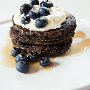 Pinole Pancakes with Greek Yogurt and Berries Recipe | SideChef