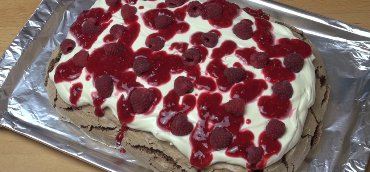 Chocolate Raspberry Pavlova Recipe | SideChef