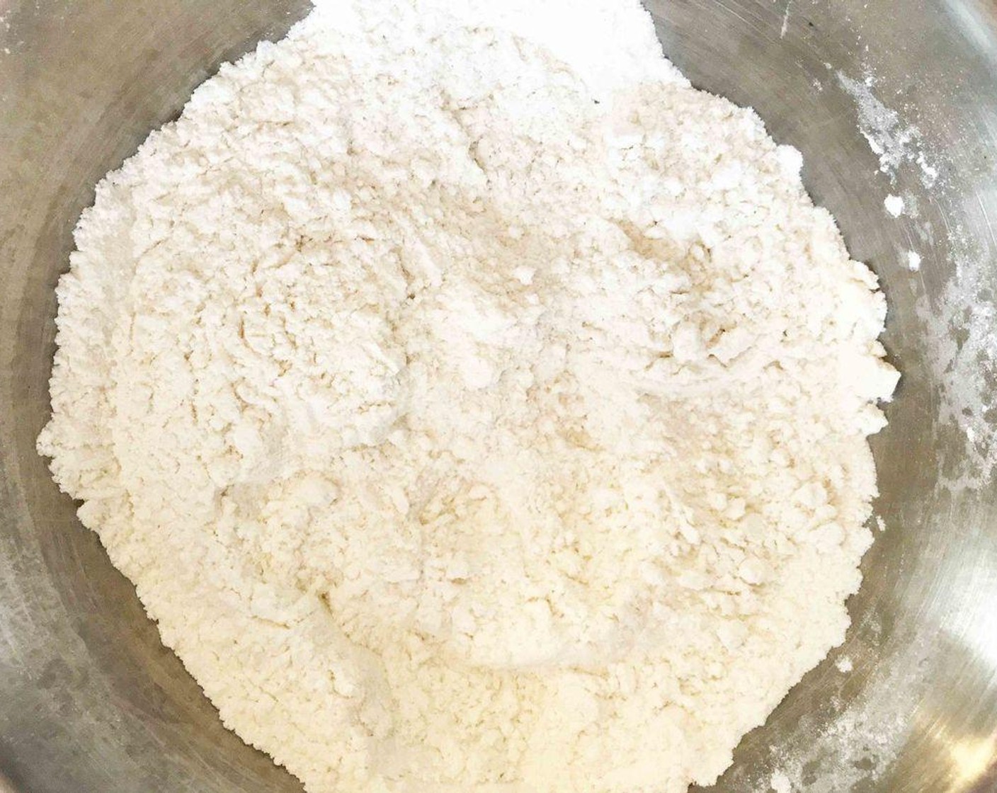step 2 In a medium bowl, whisk together the All-Purpose Flour (2 cups), Corn Starch (1/2 Tbsp), Baking Soda (1 tsp), and Sea Salt (1/2 tsp). Set aside as well.