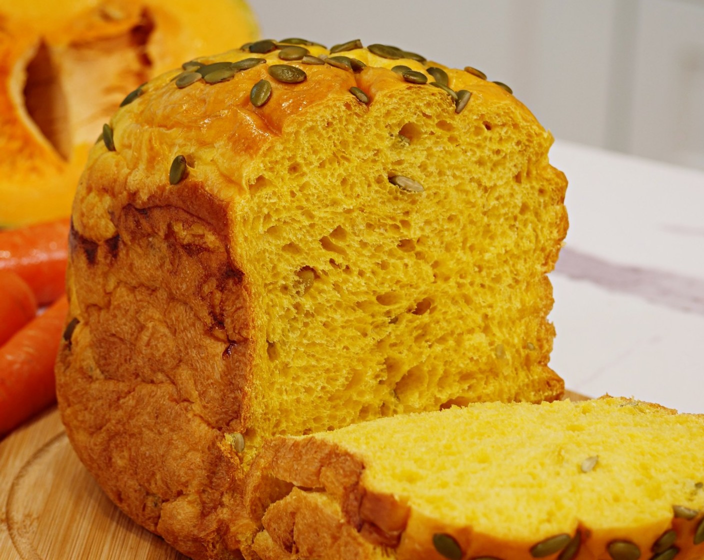 Pumpkin Carrot Loaf Bread