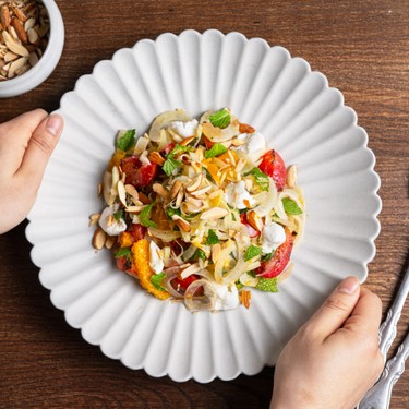 Plum Fennel Salad with Ginger Honey Dressing Recipe | SideChef