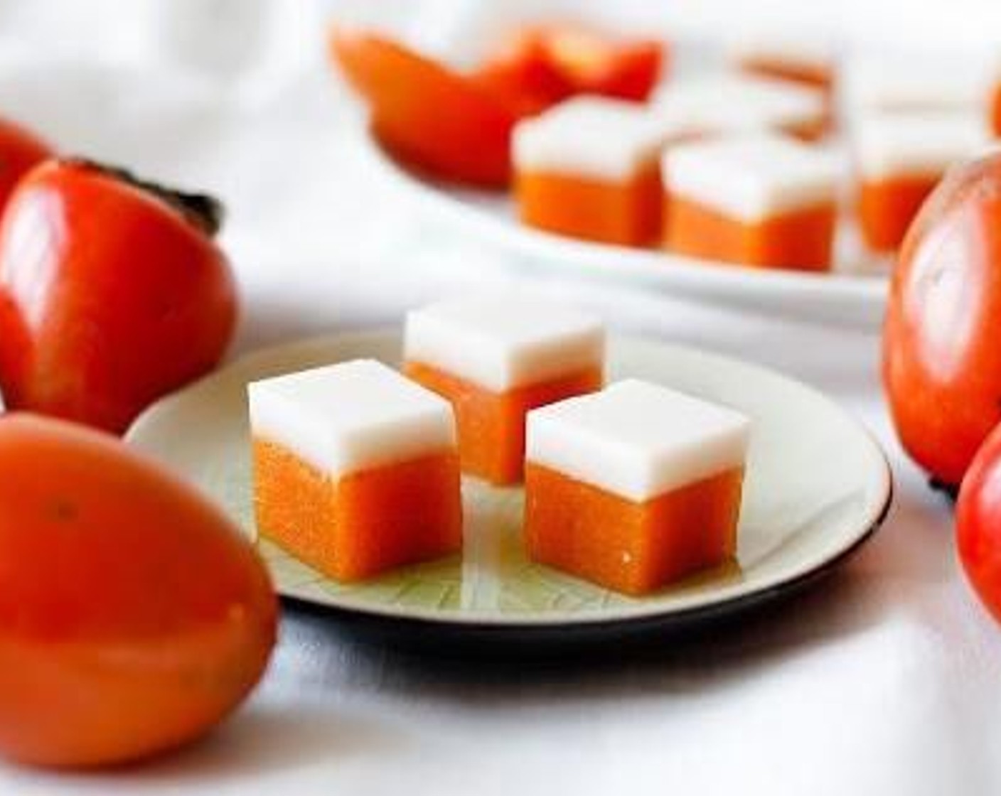 Persimmon and Cream Gummy Lollies