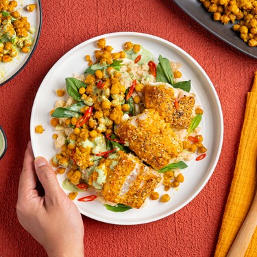 Curried Cod and Chickpeas with Cauliflower Rice Recipe | SideChef
