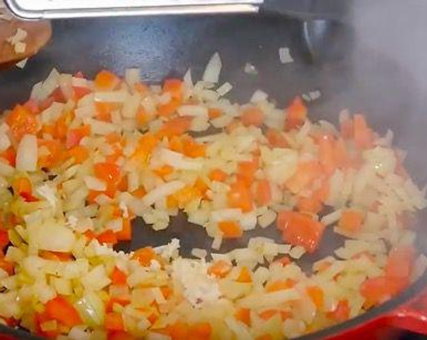 step 3 Once they are soft grate the Garlic (4 cloves) and continue to cook for 5 minutes.