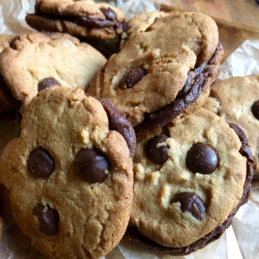Peanut Butter & Chocolate Chip Sandwich Cookies Recipe | SideChef