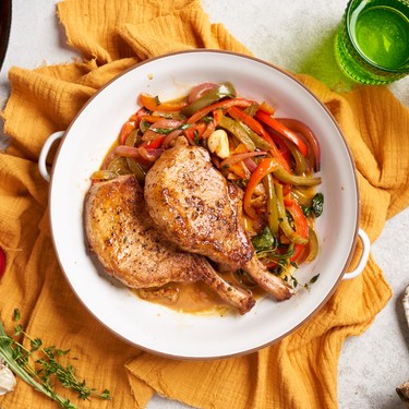 Pork Chops with Sweet and Sour Peppers Recipe | SideChef