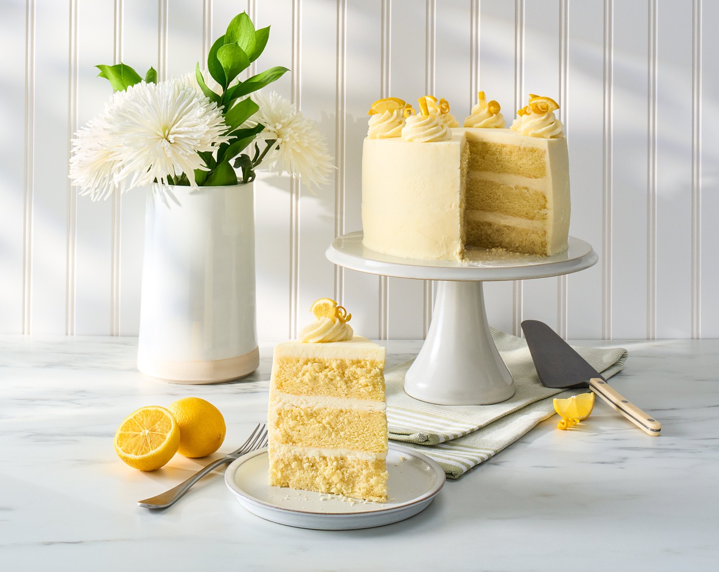 Lemon Layer Naked Cake