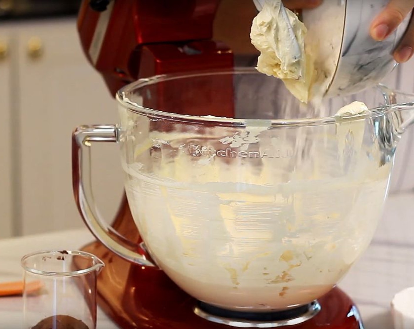 step 5 Gently stir in All-Purpose Flour (1 1/3 cups) and Baking Powder (1/2 tsp).